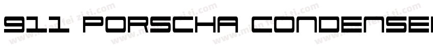 911 Porscha Condensed字体转换